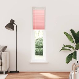vidaXL Plissé rolgordijn 40x200 cm stofbreedte 39,4 cm polyester roze