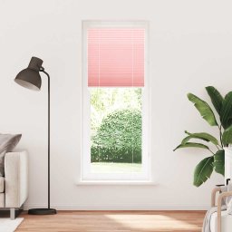 vidaXL Plissé rolgordijn 80x200 cm stofbreedte 79,4 cm polyester roze