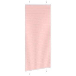 vidaXL Plissé rolgordijn 85x200 cm stofbreedte 84,4 cm polyester roze