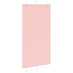 vidaXL Plissé rolgordijn 110x200cm stofbreedte 109,4cm polyester roze