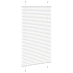 vidaXL Plissé rolgordijn 70x100 cm stofbreedte 69,4 cm polyester wit