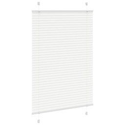 vidaXL Plissé rolgordijn 85x100 cm stofbreedte 84,4 cm polyester wit