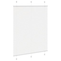 vidaXL Plissé rolgordijn 110x100cm stofbreedte 109,4cm polyester wit