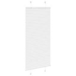 vidaXL Plissé rolgordijn 60x150 cm stofbreedte 59,4 cm polyester wit