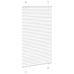 vidaXL Plissé rolgordijn 75x150 cm stofbreedte 74,4 cm polyester wit