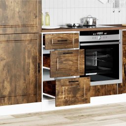 vidaXL Onderkast Porto bewerkt hout gerookt eikenkleurig