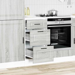 vidaXL Onderkast Porto bewerkt hout grijs sonoma eiken