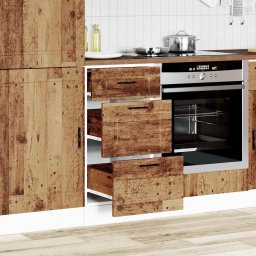 vidaXL Onderkast Porto bewerkt hout oud houtkleurig
