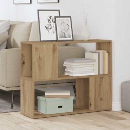 vidaXL Boekenkast/kamerscherm 80x24x63 cm artisanaal eikenkleur