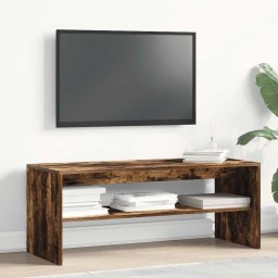 vidaXL Tv-meubel 100x40x40 cm bewerkt hout gerookt eikenkleurig