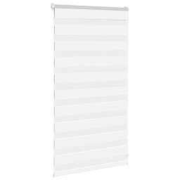 vidaXL Zebra blind 70x100 cm stofbreedte 65,9 cm polyester wit