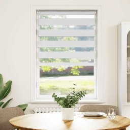 vidaXL Zebra Blind 90x100 cm stofbreedte 85,9 cm polyester wit