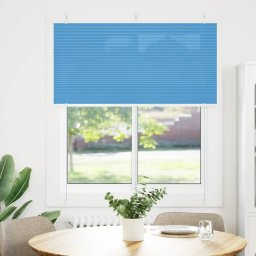 vidaXL Plissé rolgordijn 120x150cm stofbreedte 119,4cm polyester blauw
