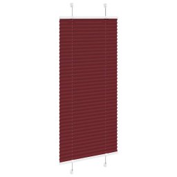 vidaXL Plissé rolgordijn 55x100 cm stofbreedte 54,4 cm bordeauxrood