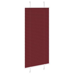 vidaXL Plissé rolgordijn 65x100 cm stofbreedte 64,4 cm bordeauxrood