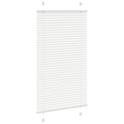 vidaXL Plissé rolgordijn 80x150 cm stofbreedte 79,4 cm polyester wit