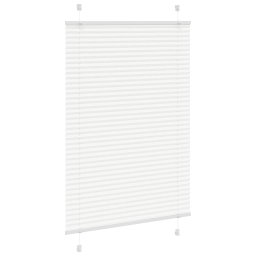 vidaXL Plissé rolgordijn 85x150 cm stofbreedte 84,4 cm polyester wit