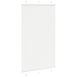 vidaXL Plissé rolgordijn 115x200 cm stofbreedte 114,4cm polyester wit