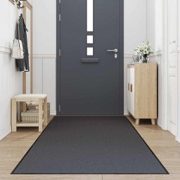 vidaXL Deurmat 115x500 cm antracietkleurig