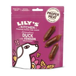 70g Lily's Kitchen worstjes eend & hert hondensnacks