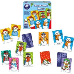 Orchard Toys - Snowman Snap - Mini Game - kort en compact sneeuwpop spel - vanaf 3 jaar