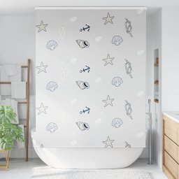 vidaXL Doucherolgordijn met cassette 150x240 cm stofbreedte 146 cm