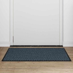 vidaXL Deurmat 60x90 cm blauw