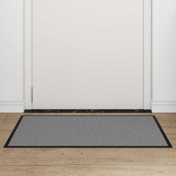 vidaXL Deurmat 60x90 cm grijs