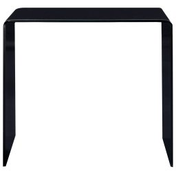 vidaXL Salontafel 50x50x45 cm gehard glas zwart