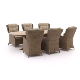 + 15% kassakorting | Intenso Milano/ROUGH-Y Ellips 280cm dining-lounge tuinset 7-delig - Laagste prijsgarantie!