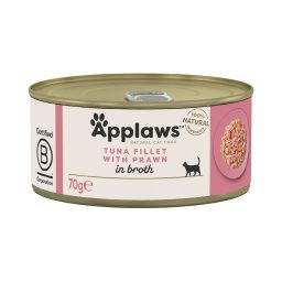 24x70g Tonijn met Garnalen Applaws Kattenvoer