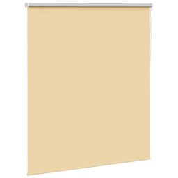 vidaXL Rolgordijn verduisterend 140x150 cm stofbreedte 136,6 cm beige