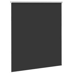 vidaXL Rolgordijn verduisterend 125x130 cm stofbreedte 121,6 cm zwart