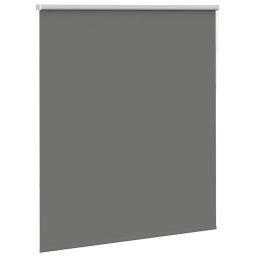vidaXL Rolgordijn verduisterend 125x130 cm stofbreedte 121,6 cm grijs