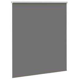 vidaXL Rolgordijn verduisterend 135x175 cm stofbreedte 131,6 cm grijs
