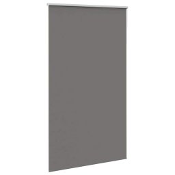 vidaXL Rolgordijn verduisterend 125x210 cm stofbreedte 121,6 cm grijs