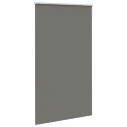 vidaXL Rolgordijn verduisterend 140x210 cm stofbreedte 136,6 cm grijs