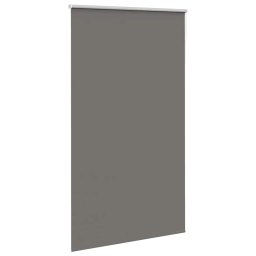 vidaXL Rolgordijn verduisterend 140x230 cm stofbreedte 136,6 cm grijs