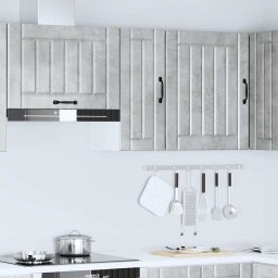 vidaXL Keukenbovenkast Lucca bewerkt hout betongrijs