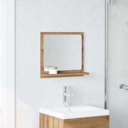 vidaXL Badkamerspiegelkast 40x11x37 cm bewerkt hout artisanaal eiken