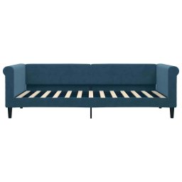 vidaXL Slaapbank 90x200 cm fluweel blauw