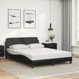 vidaXL Bed met matras "Dover" kunstleer zwart 140x200 cm