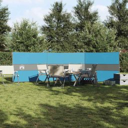 vidaXL Windscherm camping waterdicht 490x123 cm blauw