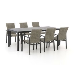 + 15% kassakorting | Manifesto Villongo/Menzano 220cm dining tuinset 7-delig stapelbaar - Laagste prijsgarantie!