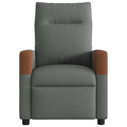 vidaXL Massagestoel Donkergrijze Stof
