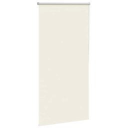 vidaXL Rolgordijn verduisterend gebroken wit 85x150 cm stofbreedte