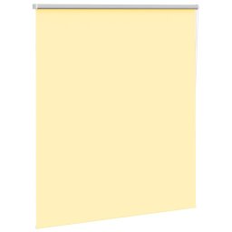 vidaXL Rolgordijn verduisterend 135x175 cm stofbreedte 131,6 cm geel