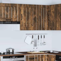 vidaXL Keukenbovenkast Lucca bewerkt hout gerookt eikenkleurig