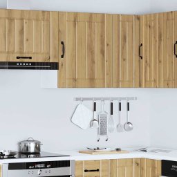 vidaXL Keukenbovenkast Lucca bewerkt hout artisanaal eikenkleur