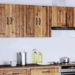 vidaXL Keukenbovenkast Lucca bewerkt hout oud houtkleurig